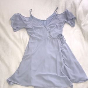 Cold shoulder Wrap dress